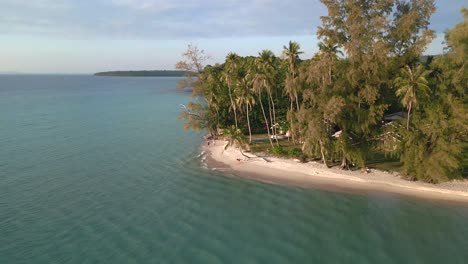 gorgeous aerial view flight panorama overview drone
yoga girl palmtree koh kood sunset seacret beach thailand, day 2022