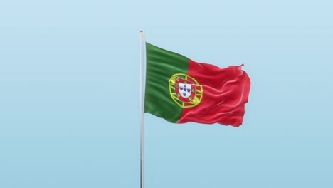 portugal  flag with alpha