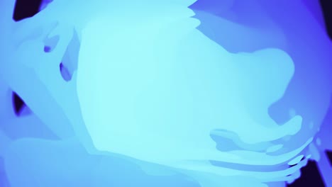 líquido de dibujos animados de color azul en bucle
