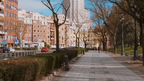 beautiful recreation area in madrid - the west park called parque del oeste