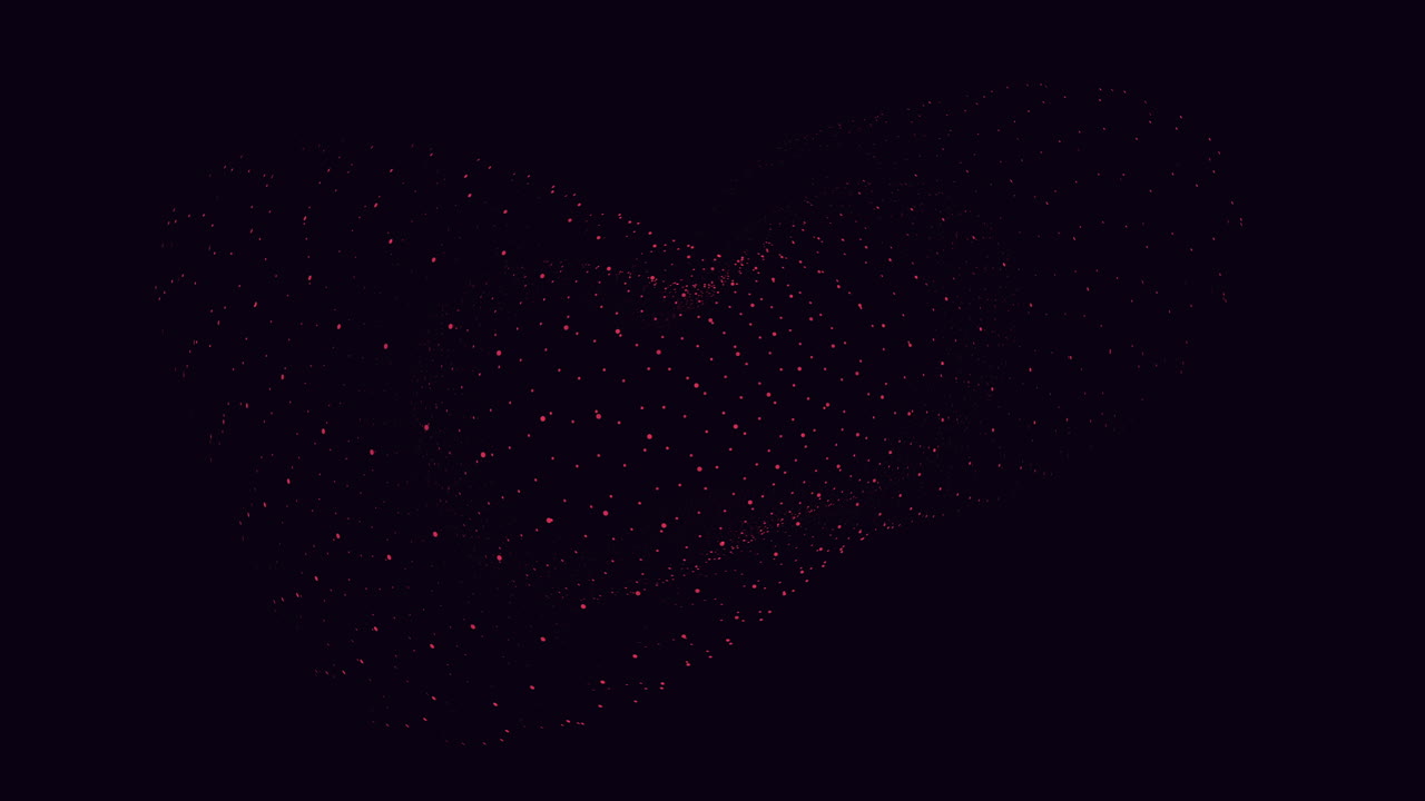 Random and chaos motion illusion neon glitters in dark galaxy