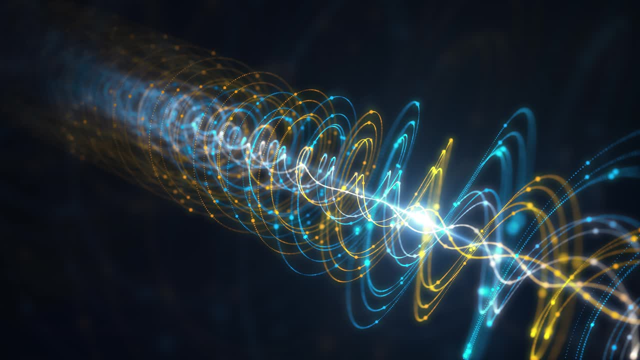 Digital Wave: Futuristic Soundwave Technology and Data Flow