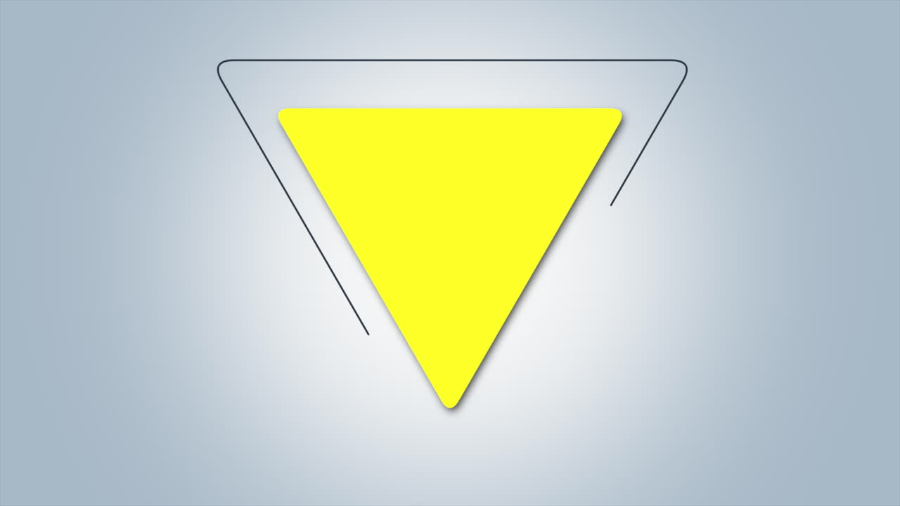 fondo retro de triángulo amarillo geométrico abstracto de movimiento