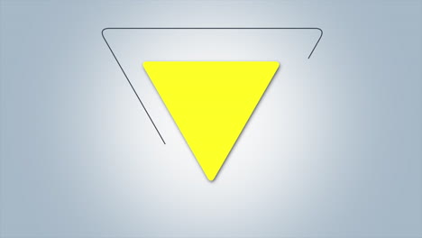 fondo retro de triángulo amarillo geométrico abstracto de movimiento