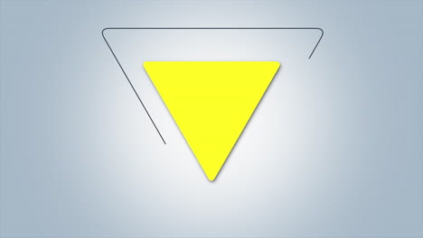 motion abstract geometric yellow triangle retro background