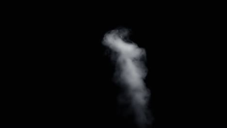 fire smoke from bottom up black background