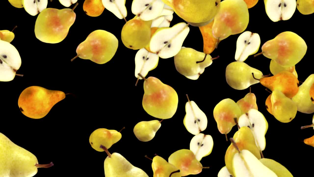 떨어지는 진주 배경, 루프, 60fps, 알파 채널