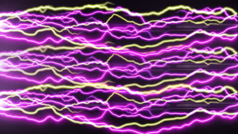 ondas eléctricas sobre un fondo negro