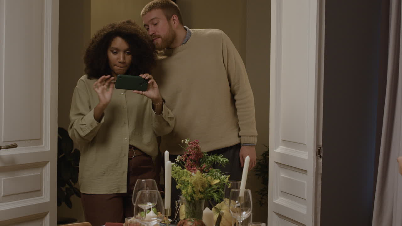 People gathering around the table