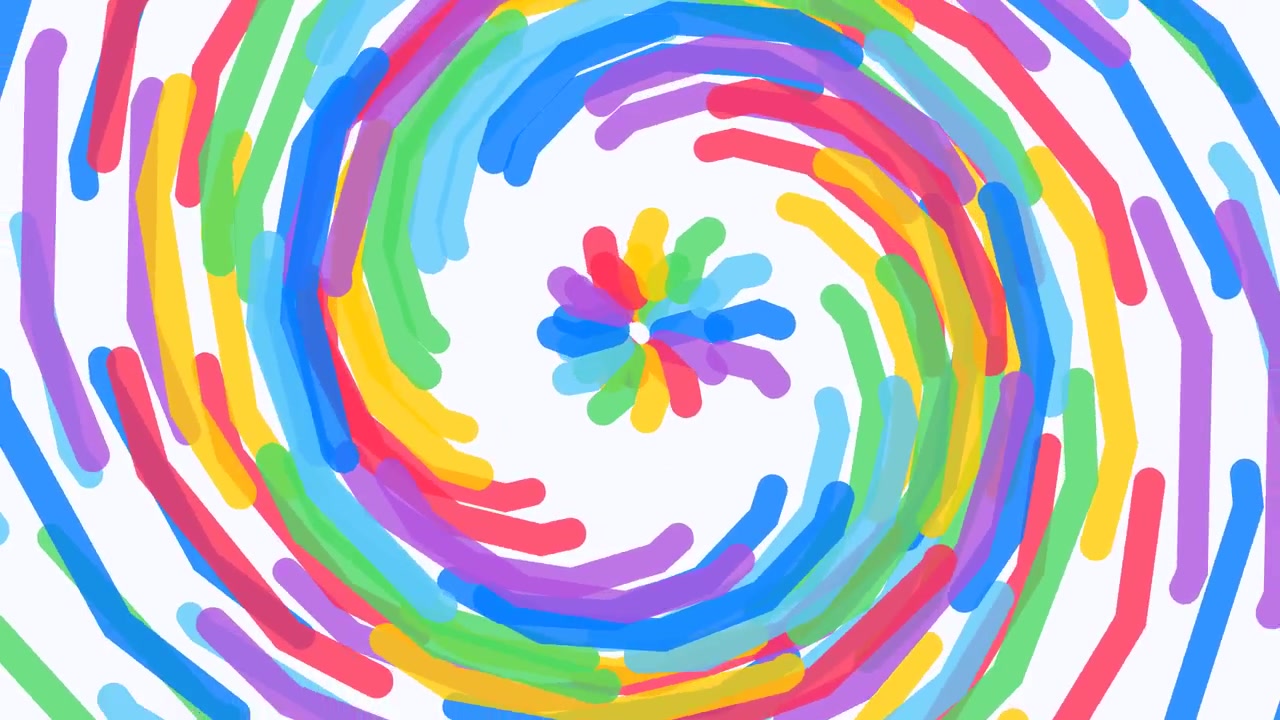 Animazione Grafica in Movimento a Spirale Astratta Colorata