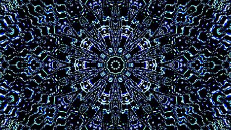 Beautiful abstract kaleidoscope that shines, a radiant light that regulates the subtle movements