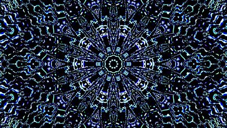 beautiful abstract kaleidoscope that shines, a radiant light that regulates the subtle movements