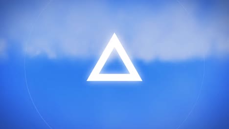 animation of flashing triangle