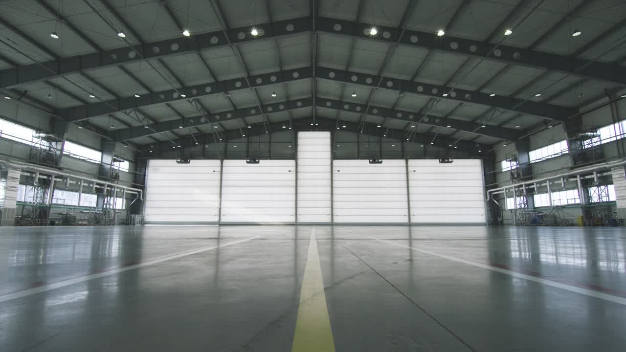 Empty Industrial Hangar