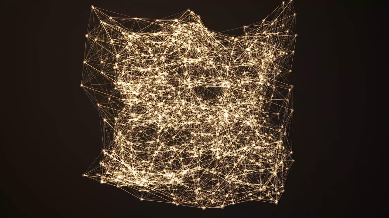 футуристический фон сети цифровых точек данных