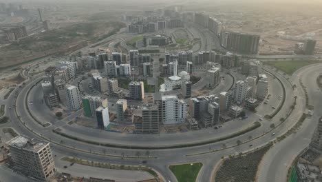 vista aérea del centro comercial medway en karachi