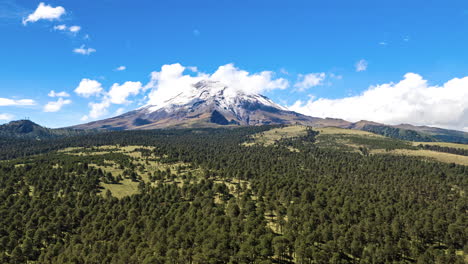 timelapse en el volcán popocatepetl durante la mañana