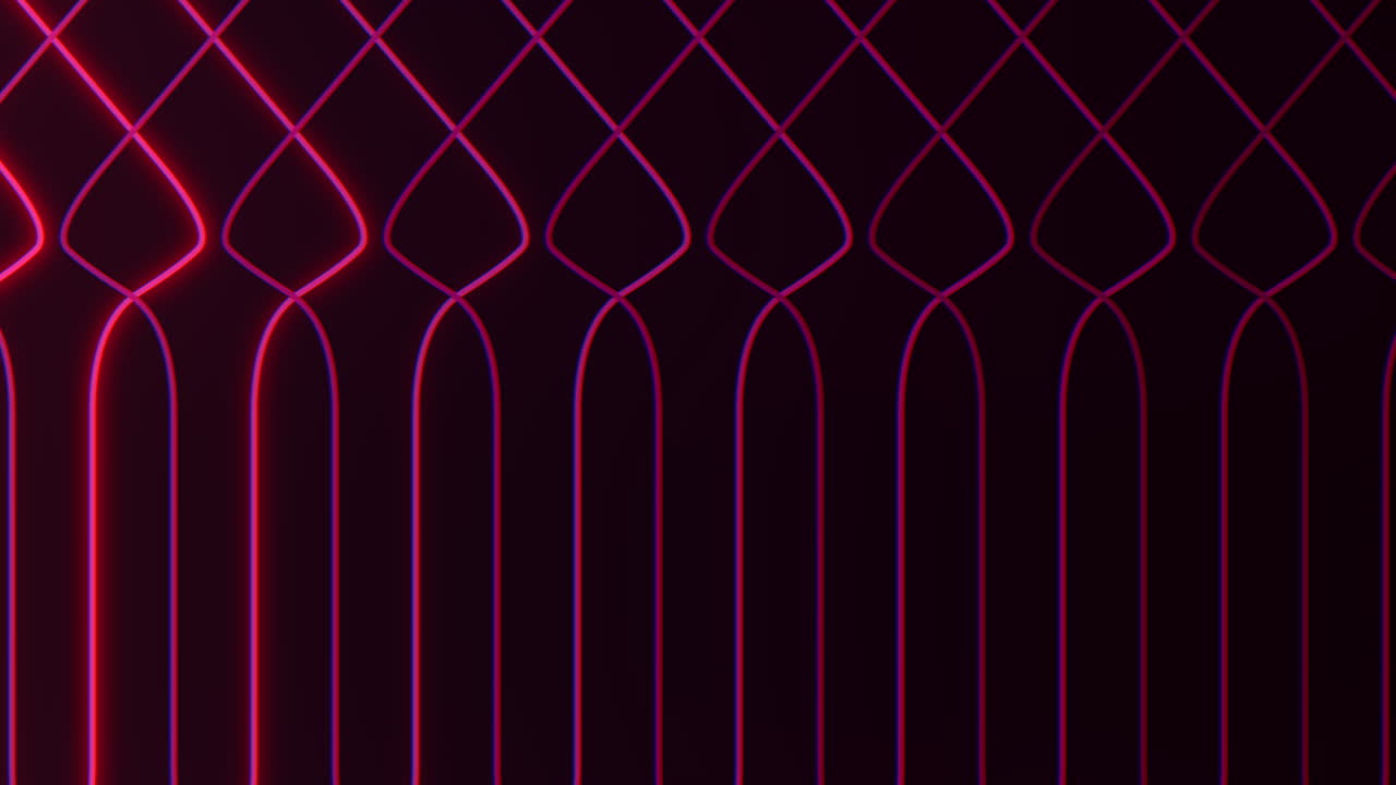 Geometric lines pattern with red neon color