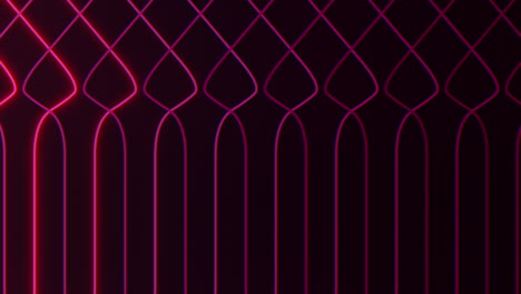 geometric lines pattern with red neon color