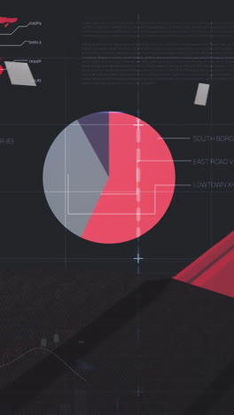 animación del procesamiento de datos sobre el panel del coche