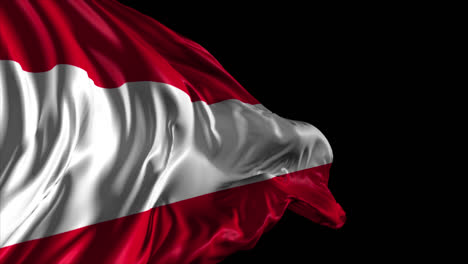 waving flag of austria