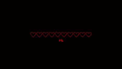 animation colorful loading bar on black background.