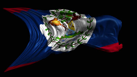 bandera de belice que se agita