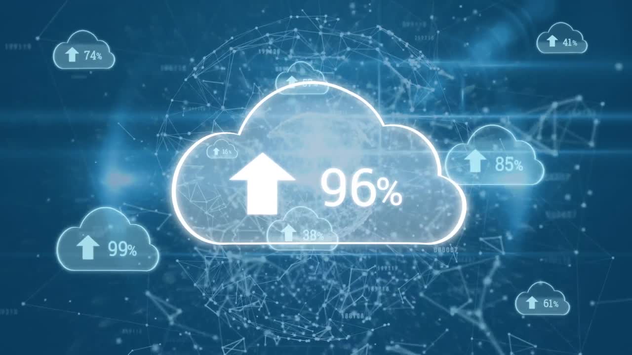 진행 구름과 비대칭 선을 업로드합니다.