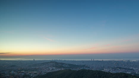 barcelona tibidabo sunrise 4k 00