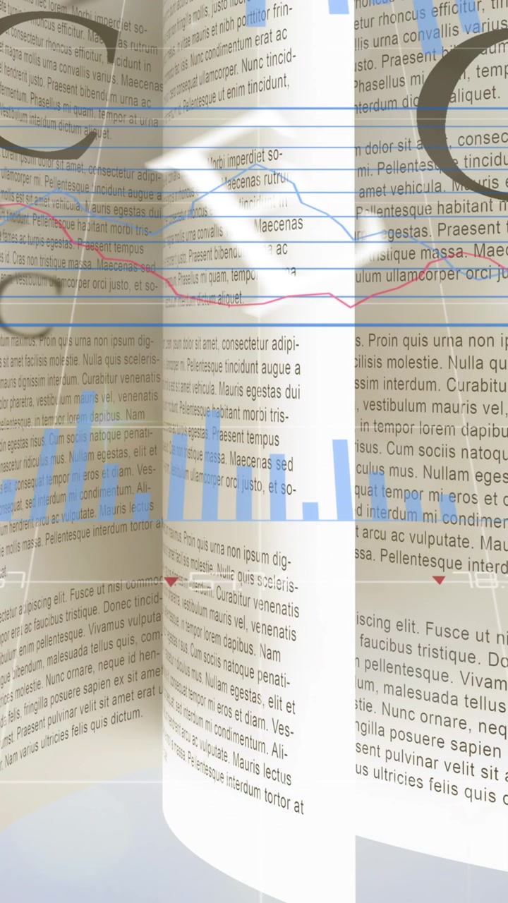 Animation of data processing over book