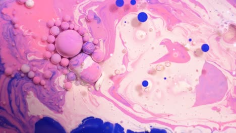 abstract marbled paint bubbles