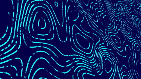 animación de senderos de línea azul que se mueven en movimiento hipnótico en un bucle sin costuras sobre fondo azul