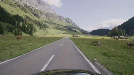 driving video of the sustenpass in switzerland