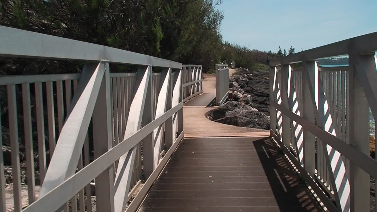 A beautiful for a walk on the trail, or go swimming on the beach.