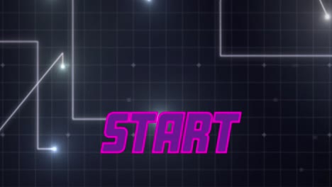 Start-text-and-futuristic-background