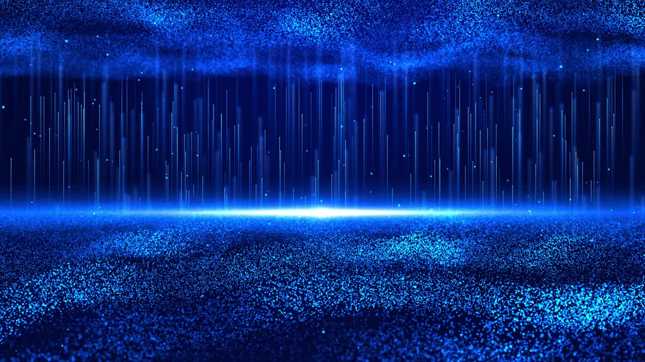 4k 파란 파동은 파란 빛의 입자가 상승하는 놀라운 움직임입니다.