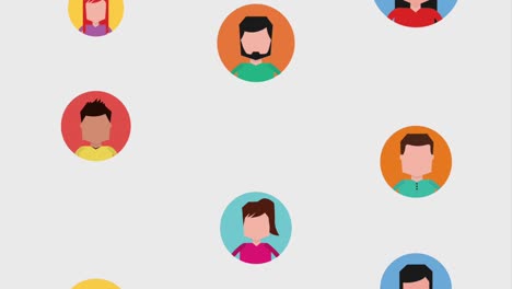 personas de dispositivos medios sociales