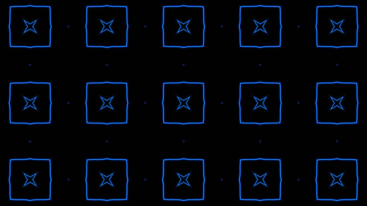 fondo de patrón geometrico sin costuras azul abstracto. rayas abstractas bucle de caleidoscopio. rápido psicodélico colorido kaleidoscopio vj fondo. discoteca fondo de movimiento abstracto. efecto caleidoscope