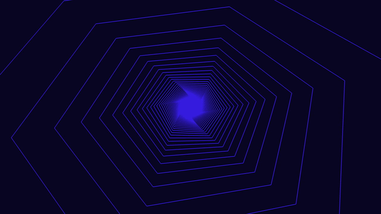 hipnotizante patrón en espiral de triángulos azules y blancos