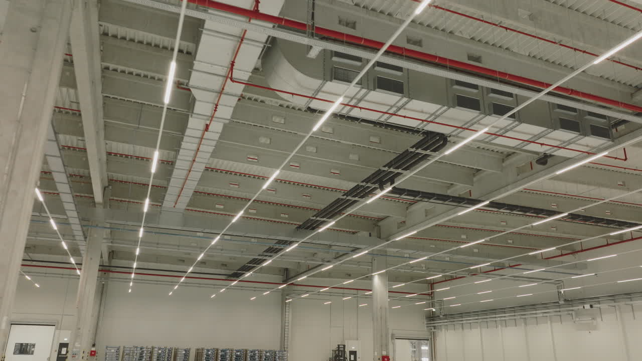 Interior of a Modern Industrial Warehouse