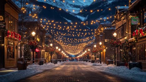 christmas town street