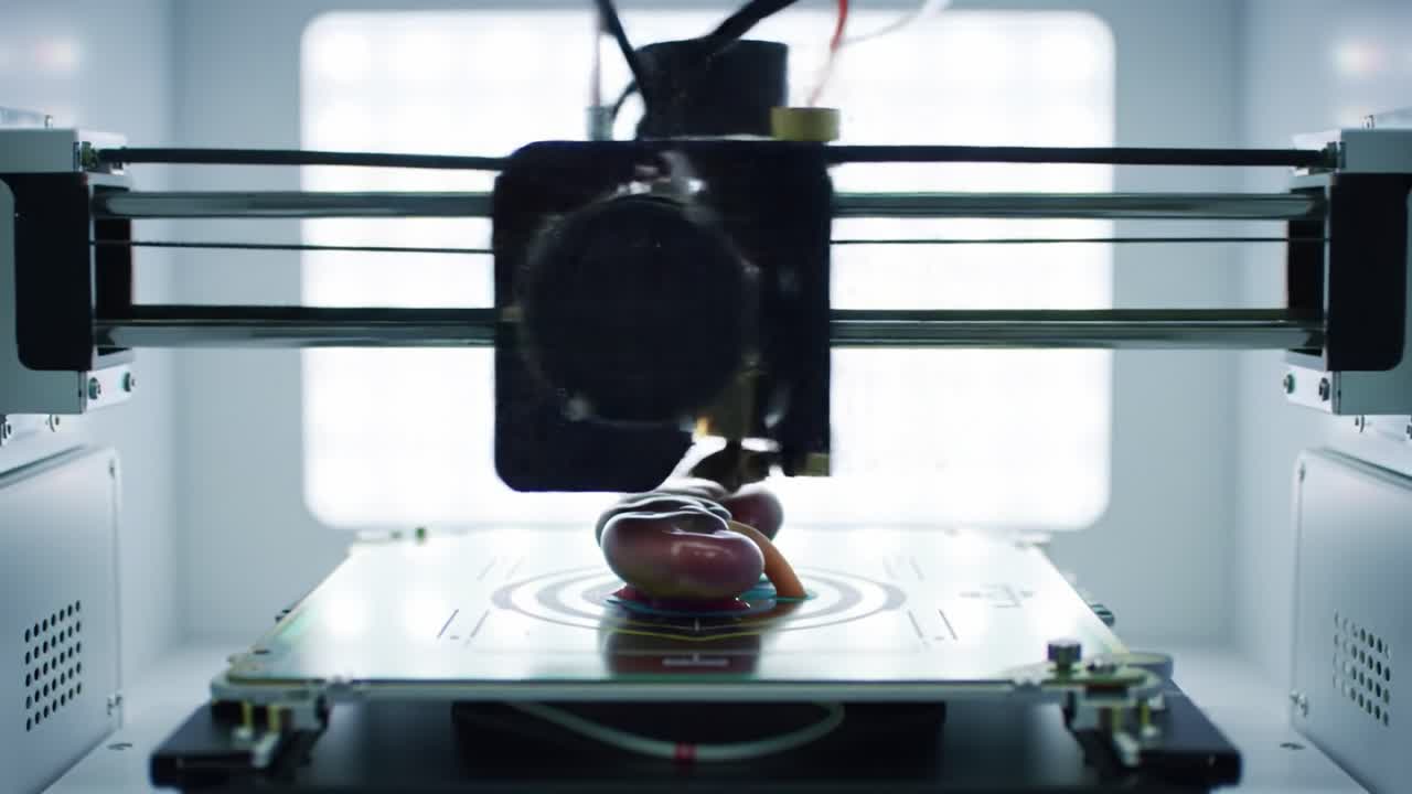 Innovative Bioprinting Technology: A Closer Look at an Advanced 3D Printer Creating Artificial Organs in a Controlled Environment, Pioneering Future Medical Solutions