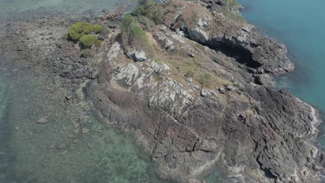 Aerial-View-Of-Struck-Island-Near-Thornton-Beach-In-QLD,-Australia