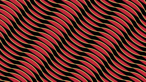 animación de gradiente de onda de 4k.. patrones geométricos futuros fondo de movimiento. renderizado en 3d.