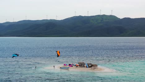 island kiteboarding and windsurfing scene