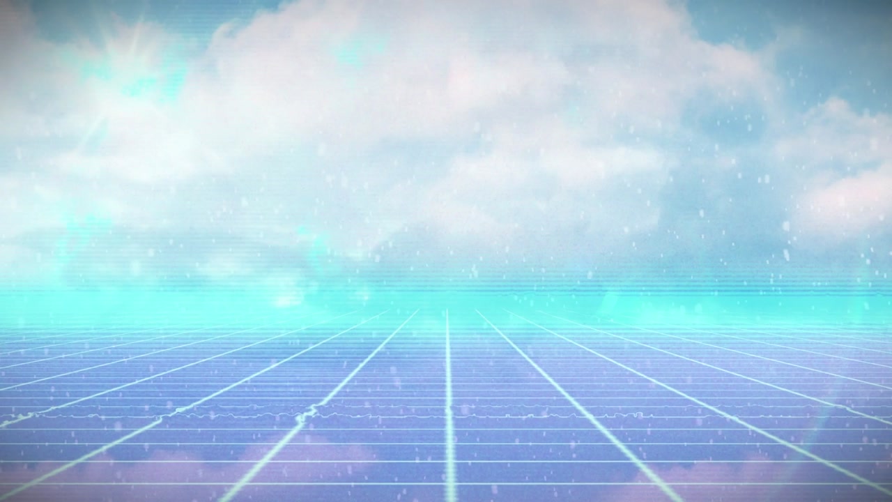 Animation of network of connections over data processing grid