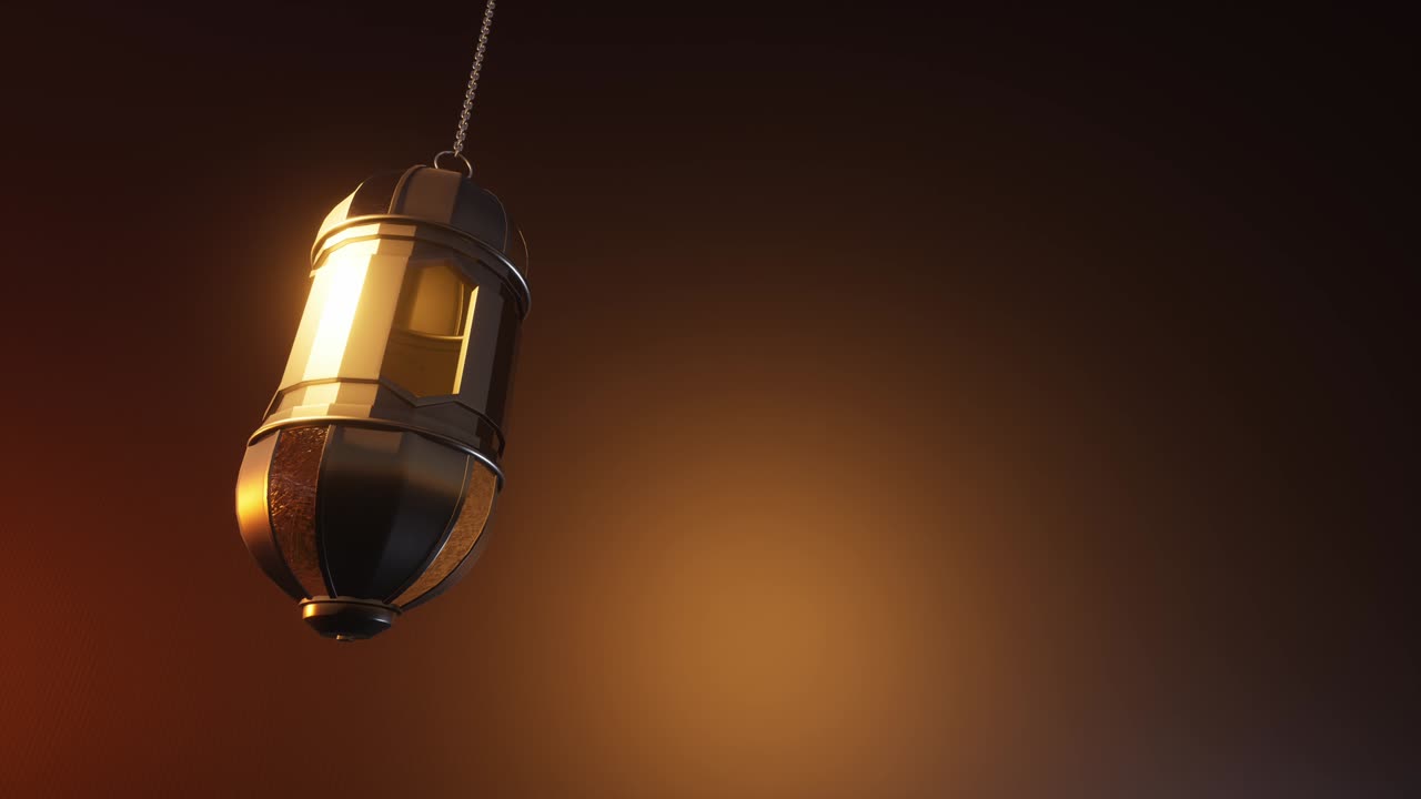 라마단 랜턴의 배경, 3d 렌더링