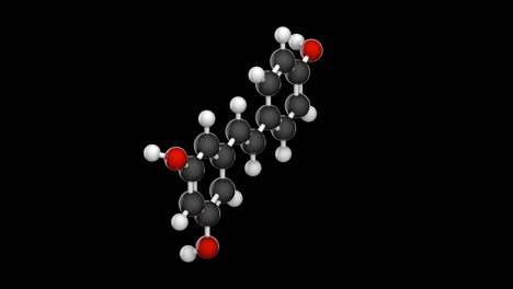 c14h12o3 resveratrol. el canal rgb + alfa (transparente).