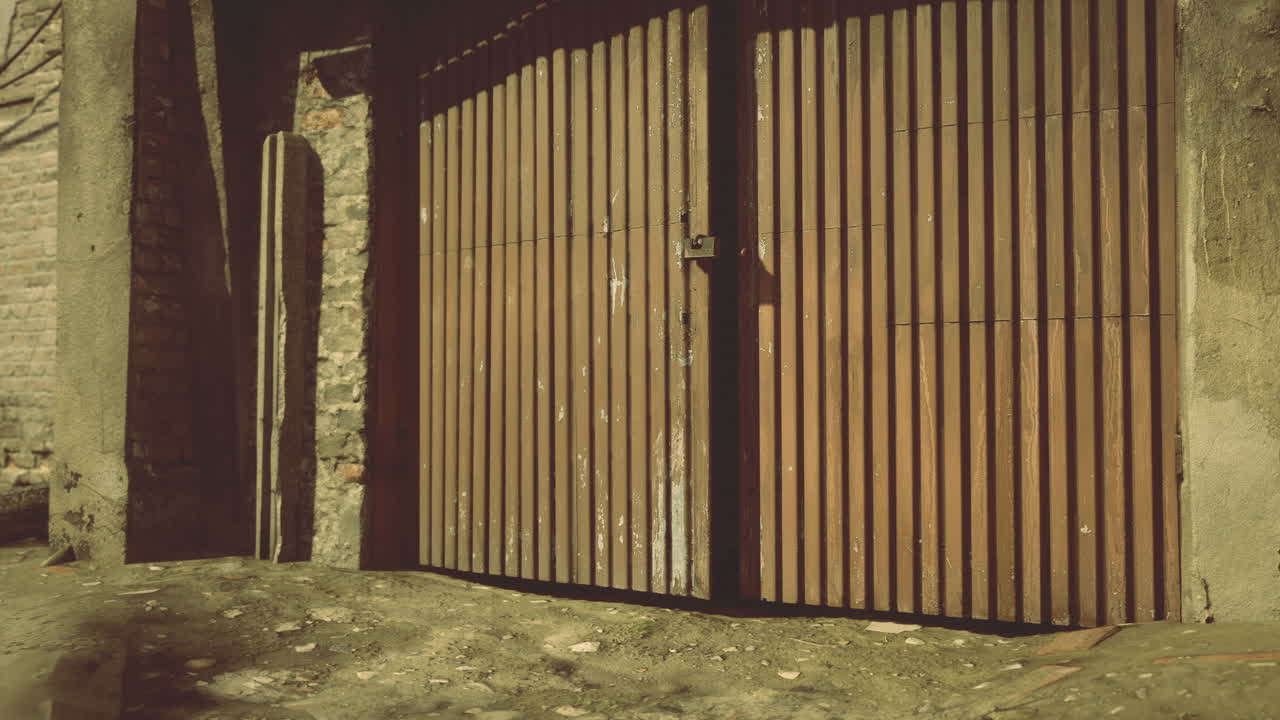 Rustic Wooden Entrance Gate