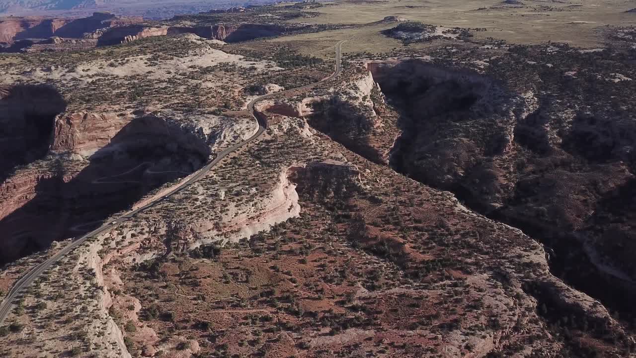 Black Canyon Aerial shot drone 4K American terrain epic